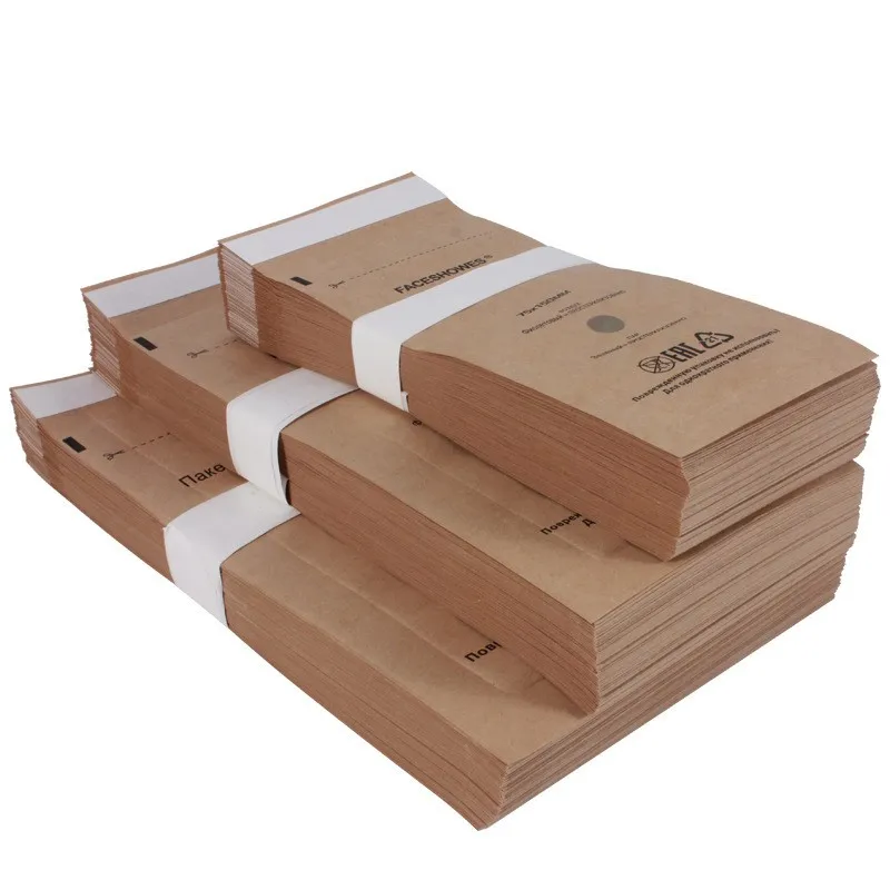 Factory Price Dental beauty Disinfection Bag Disposable Nail Salon 100*200mm Sterilization Self Sealing Pouch Bag