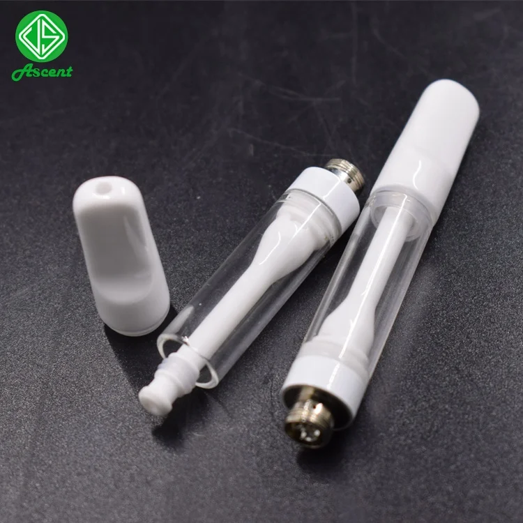 
All ceramic g1 snape in tip with glass tank no leakage cbd cartridge white 1ml all ceramic vape carts 