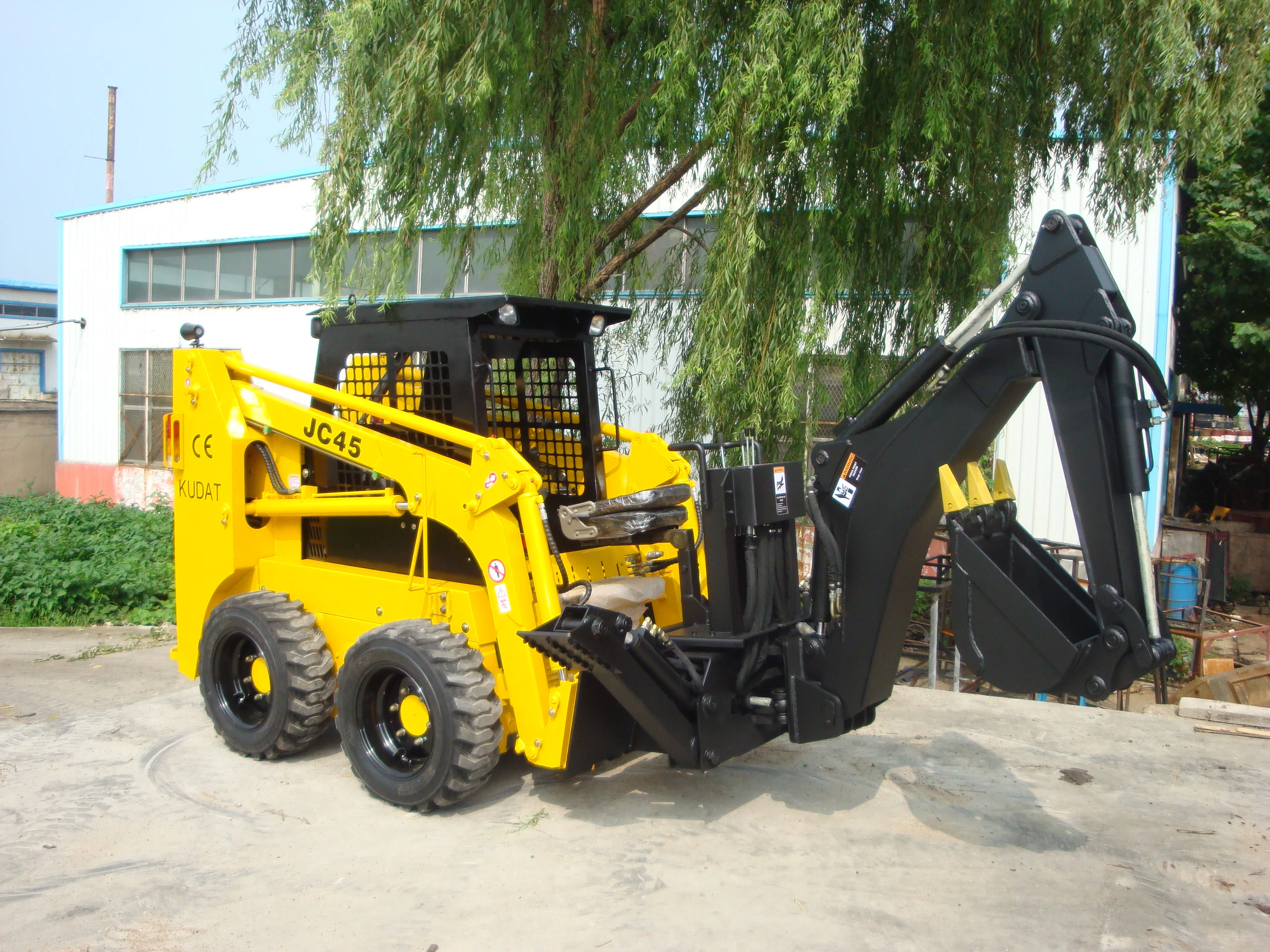 skid loader swing backhoe backhoe for skid loader  backhoe arm