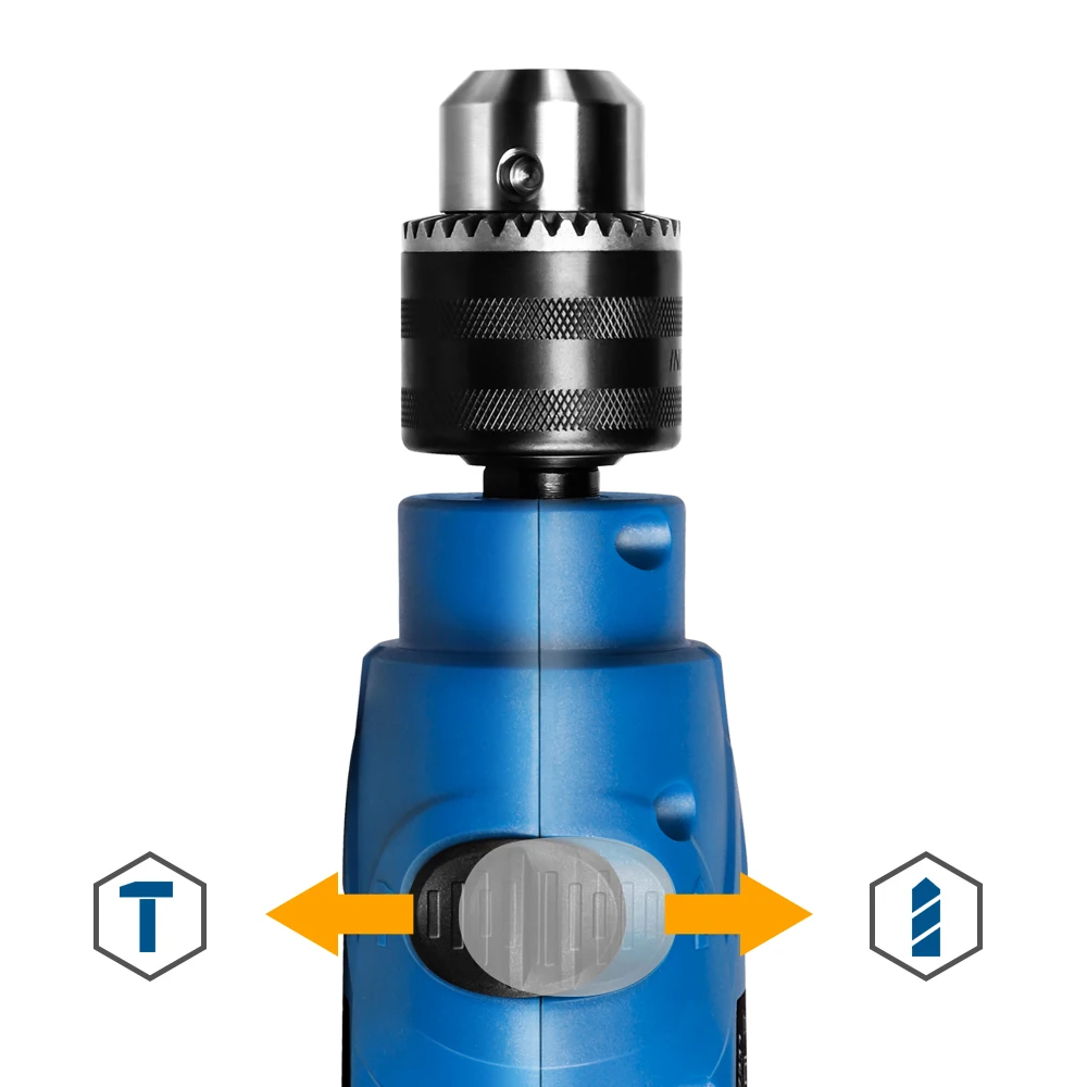 LUXTER Industrial Impact Drill Kit  750W Power Wood Steel Diamond Drill Machine 13mm Electric Hammer Drill Combo Kit