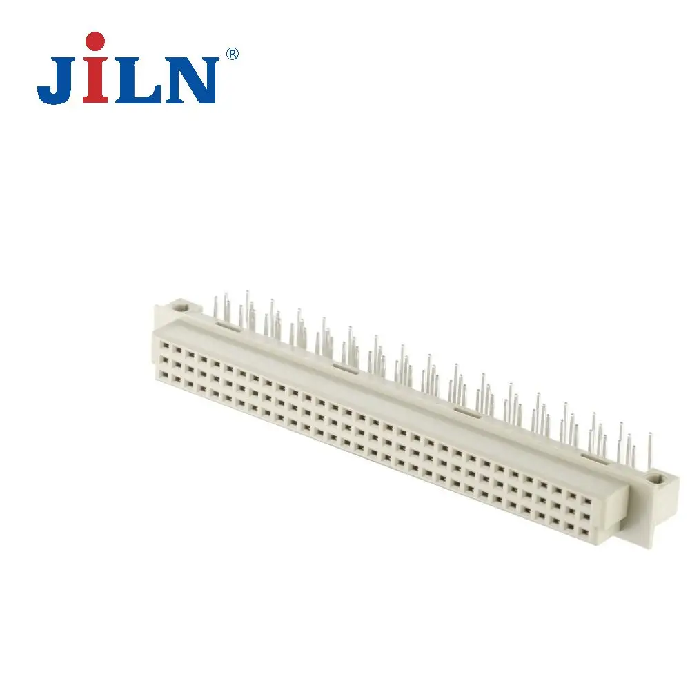 JiLN euro card connector three row 32 pin right angle SMT female din41612
