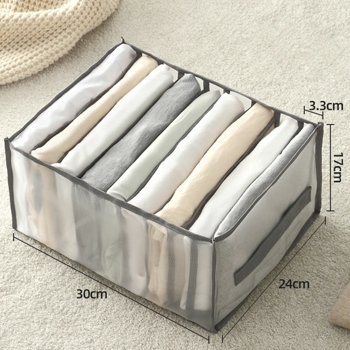Washable Plastic Cloth Storage Home Drawers Bags Wardrobe Foldable Clothing Divide Closet Organizer Boxes
