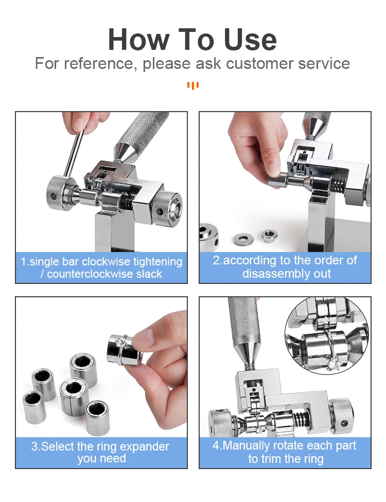 Jewelry Tools Gold Silver Copper Metal Ring Stretcher Ring Extender For Jewelry