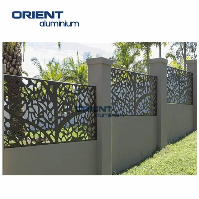 Laser Cut Aluminum Decorative Interior Perforated Metal Screen Wall Panel