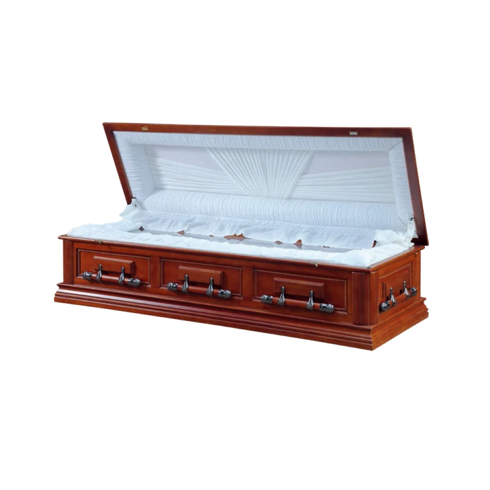 Cheap Adult Paulownia Wooden Coffins Caskets Funeral Supplies Prices