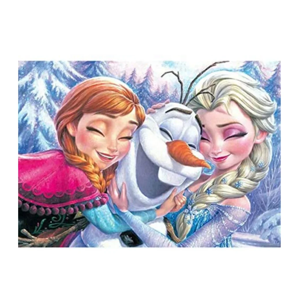 30x40 см замер «Анна», «Эльза» с круглым полная выкладка нижнее белье с рисунком из мультфильма трусы-рамка для фотографий с бриллиантами, вышивка крестиком на рисунке, искусство ручной работы для питания