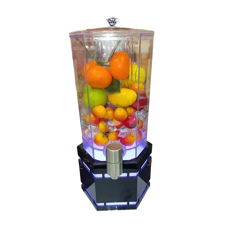 2L Whisky Wine Liqueur Dispenser Ice Drink Luminous Tequila Vodka Beer Tower Dispenser