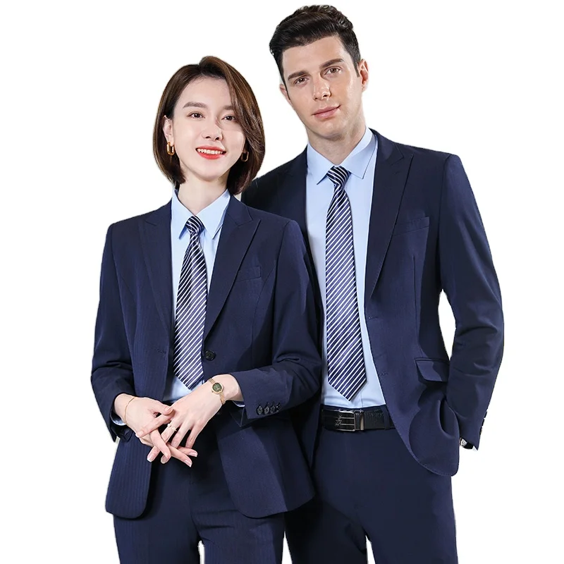 Wholesale Long Anti-wrinkle Breathable Anti-Static Anti-Shrink 2piece Men Business Casual Suit Suits