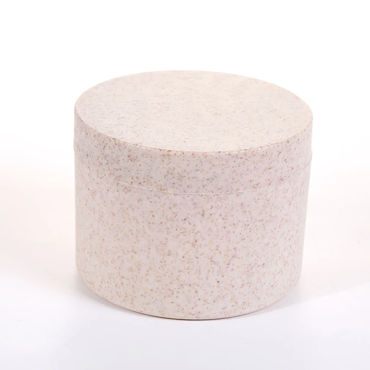 Free Samples Wheat Biodegradable Cosmetic Containers Recyclable 2oz 3oz 4oz Straw Cream Jar biodegradable plastic bottle