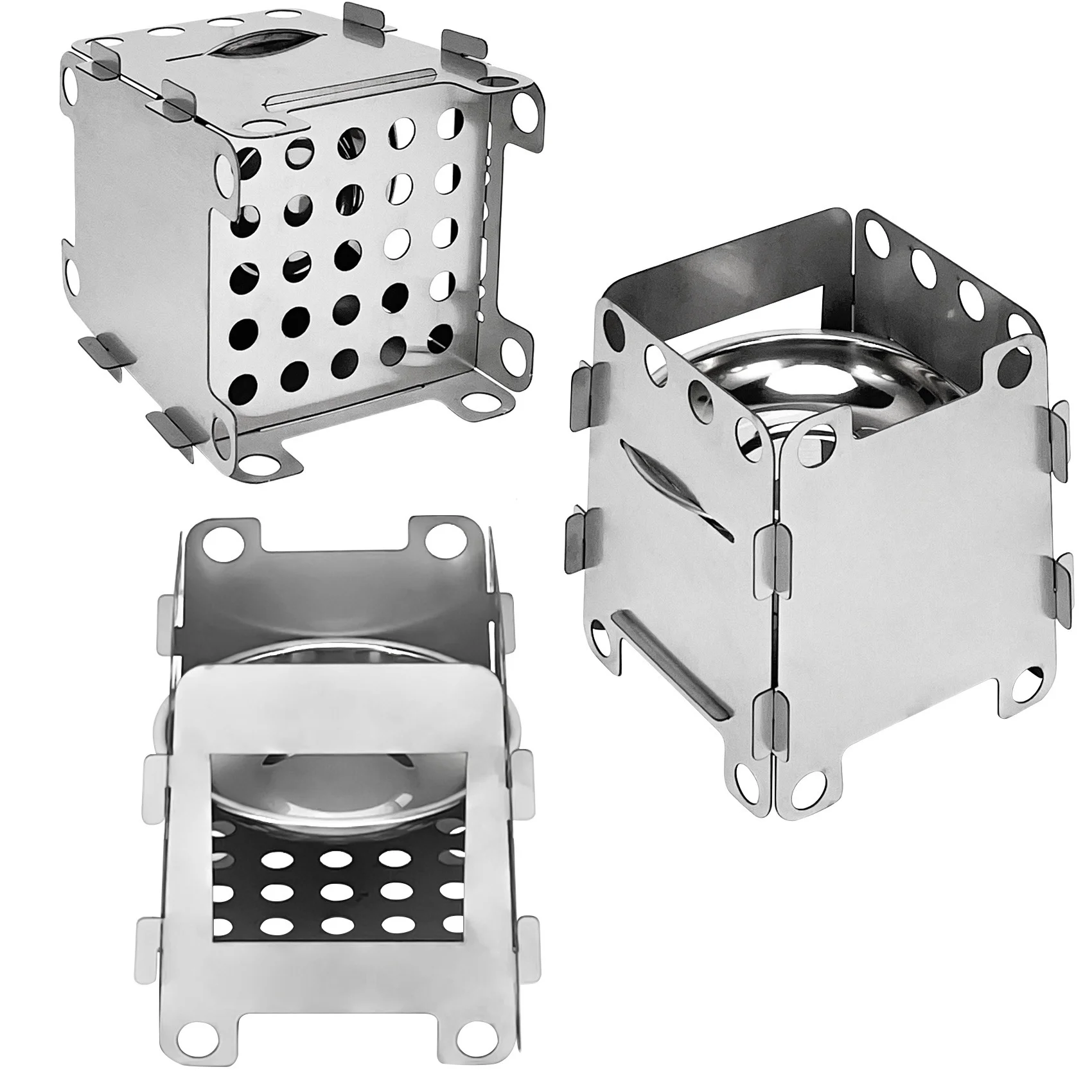 Wholesale Outdoor Camping Detachable Barbecue Stove Portable Steel Wood Burning Stove