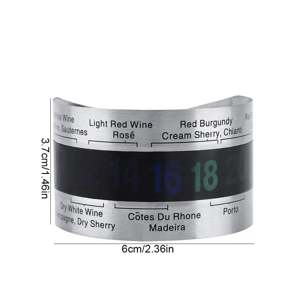 Hot Selling Custom Logo Metal Stainless Steel Wine Thermometer Strip