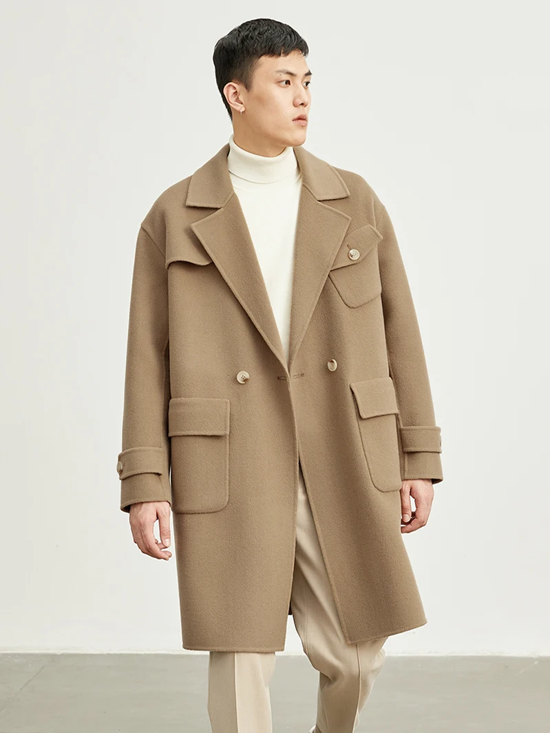 YR2023 Winter Season Natural Cashmere Bespoke Long Winter Coats