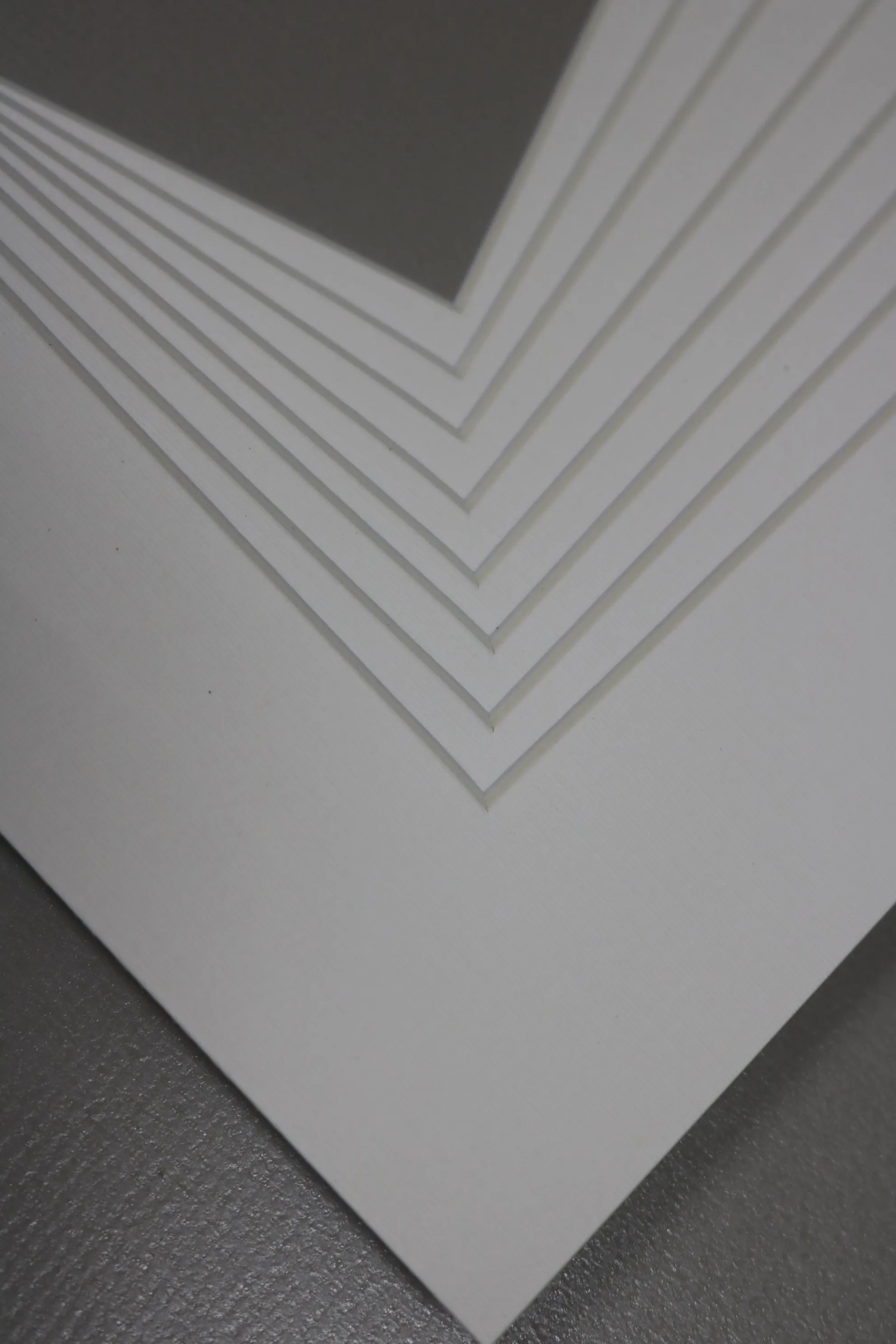 Wholesale paperboard frames wood mirror frame A4 picture frames with white matboard