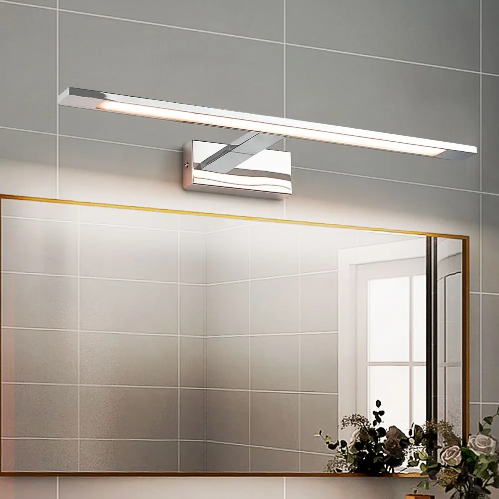 
Modern hotel wall lamp wall mounted vanity lights makeup lamps modern indoor wall lights chrome led vanity mirror light 