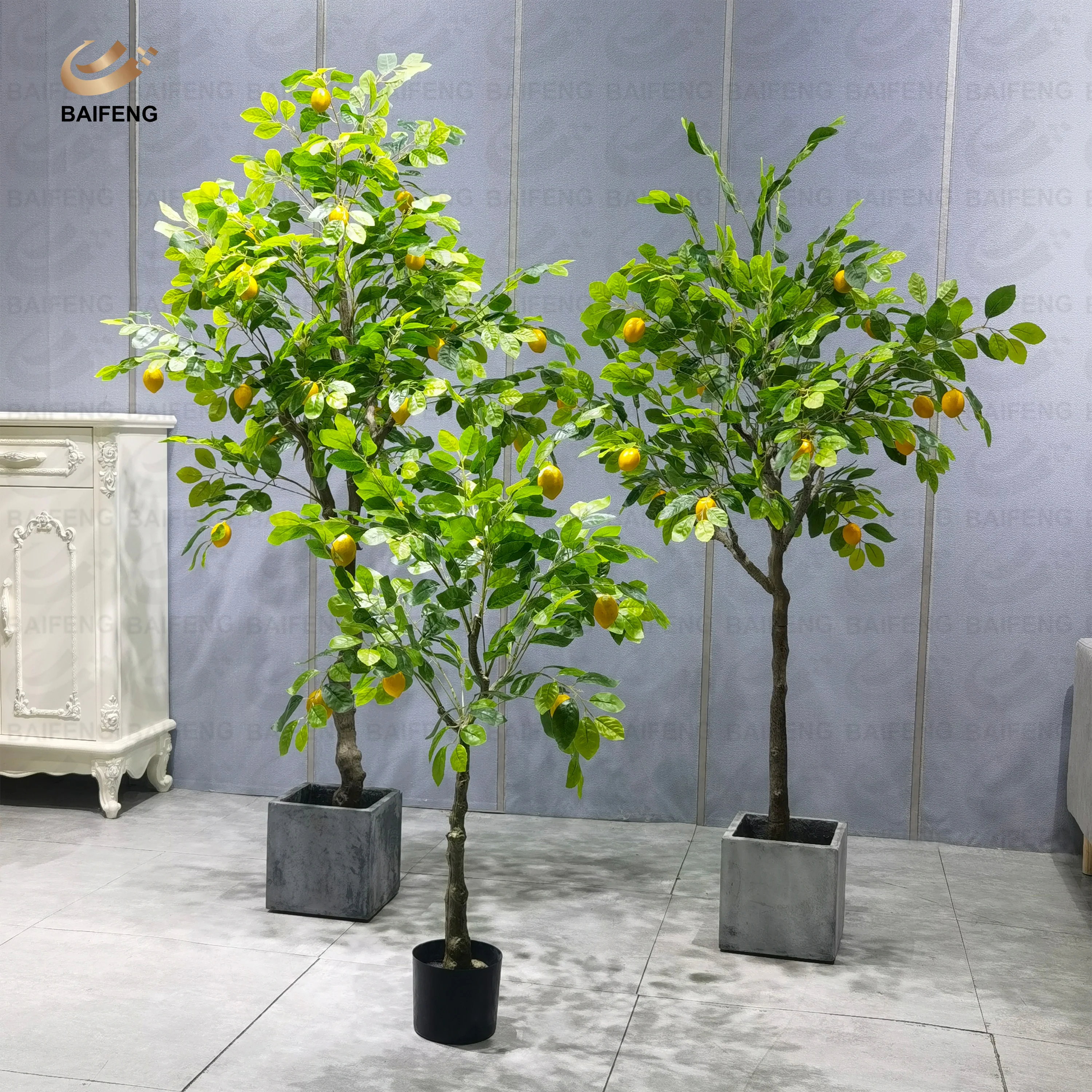 Factory direct artificial greenery lemon tree with fruits home ornaments artificial plant for indoor outdoor decoration