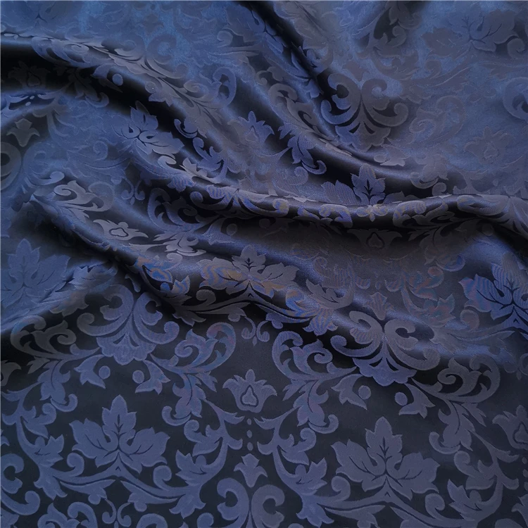 
Plain Dyed Silk Brocade Fabric 23.5mm Jacquard Fabric Jacquard Silk Fabric 