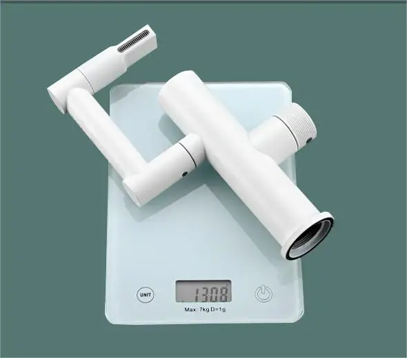 Hot Selling Temperature Display Stainless Steel Fold Bathroom Faucet Brass Tap Toilet Smart Free Rotating Basin Faucets