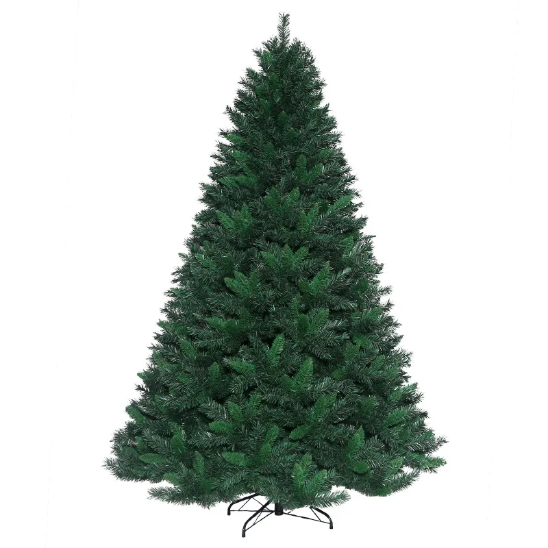 Premium 6Ft Full Bodied Christmas Tree with Metal Stand PVC Easy Assemble Xmas Tree Decor for Holiday