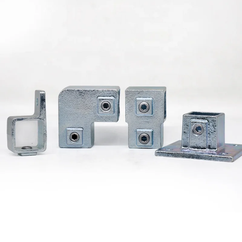 Casting Production Structural Tube Connectors Pipe Fitting Rail Support Key Clamps Fittings