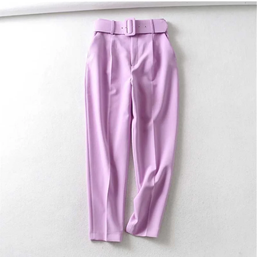 woman waist belt decoration slim comfortable summer fashion high waist pants for girls
