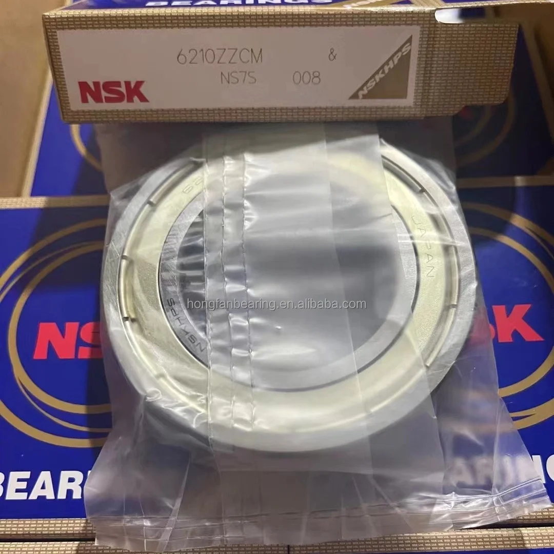 Free samples of original NSK 6210ZZCM 6210DDUCM deep groove ball bearing