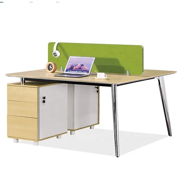 
4 seater workstation office custom size color four person open office cubicle workstation 