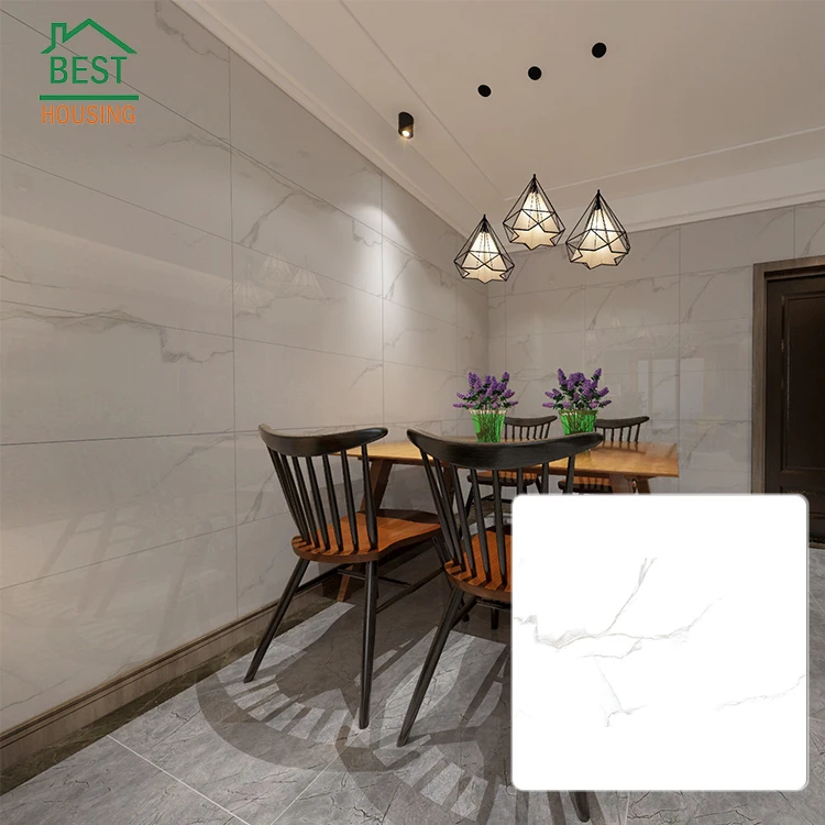 
Hot ceramic full body wall tiles room white 400x800 glazed polished porcelain tile 