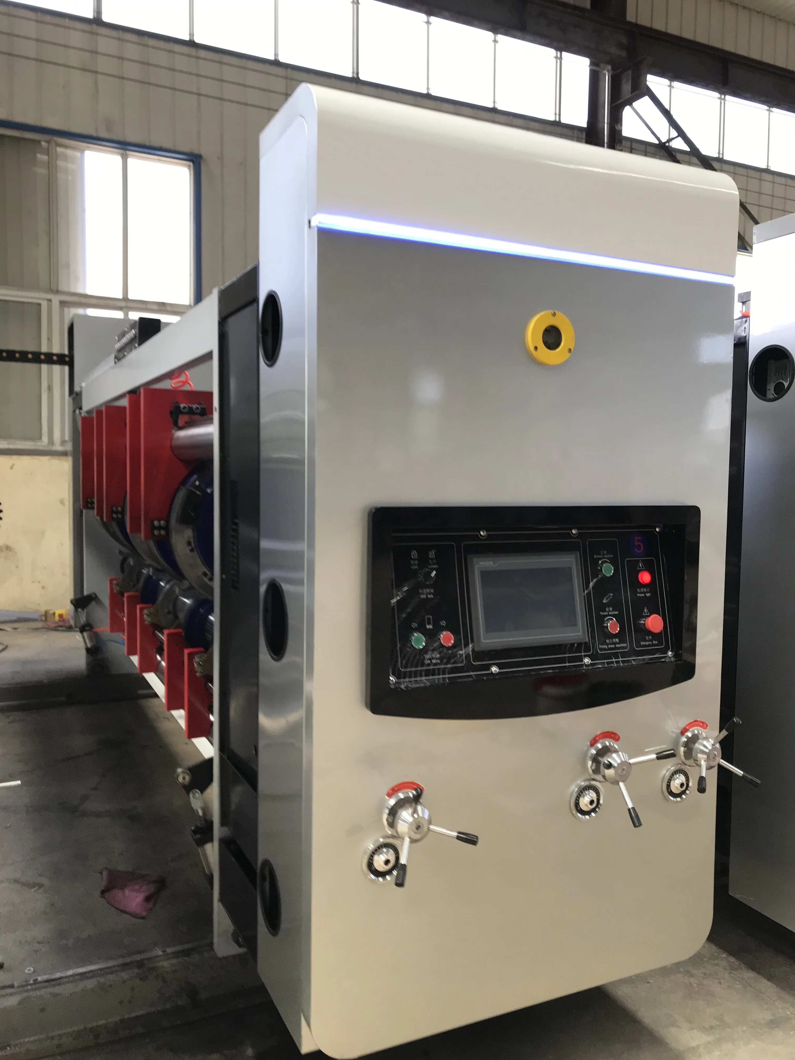 water ink flexo corrugated cardboard printing rotary die-cutting slotting machine/flexo printer slotter machine