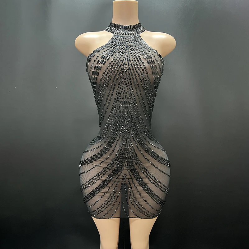 Novance Y3716-EB China Wholesale Clothing Transparent Mesh Black Prom Dresses 2024 Elegant Evening Dresses Luxury Wedding