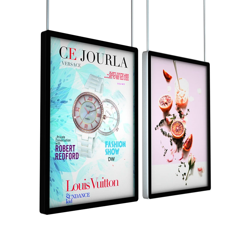 slim panel light led shop light display window advertising