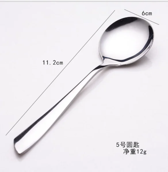 Definite Honest power Students training soldiers cutlery Customized logo 430 Stainless steel Students cutlery fork spoon knife