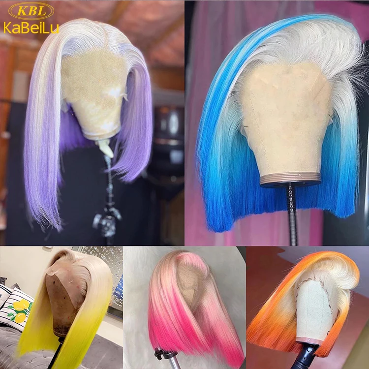 Raw deep wave bob wig brazilian human hair lace front wigs ,unprocessed short bob wig vendors,100% virgin human hair wig