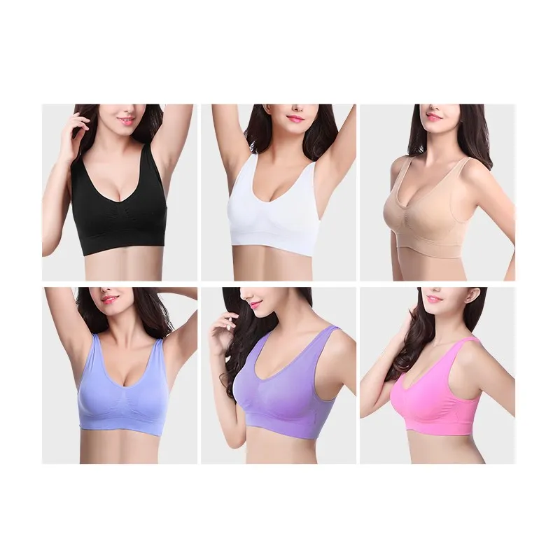Wholesale Ladies Custom Made Girl Seamless bra Fitness Hot Genie Sexy Women Sports Bra