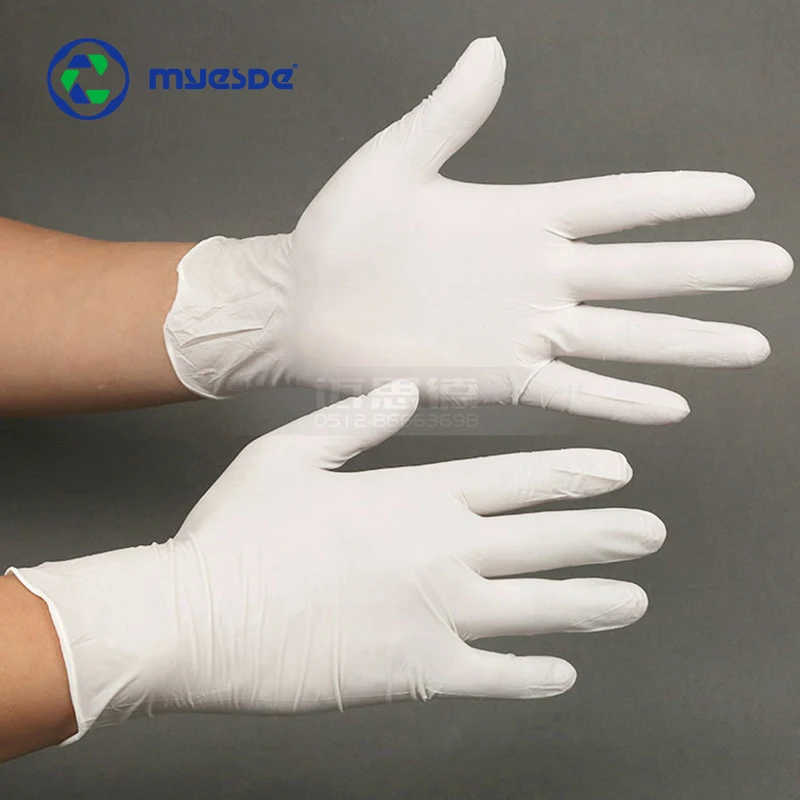 Myesde Powder-Free Nitrile Gloves 6mil Thick Chemical Resistant for Medical Lab Industrial Use