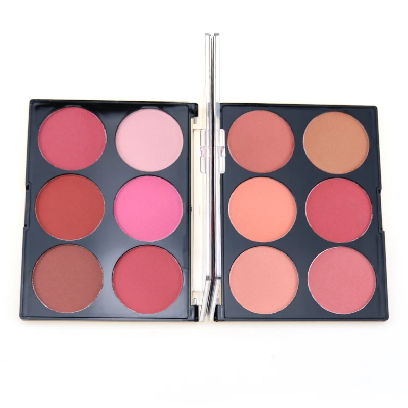 Hot Selling Face Make Up Cosmetics Blusher 6 Colors Waterproof Makeup Blusher Palette