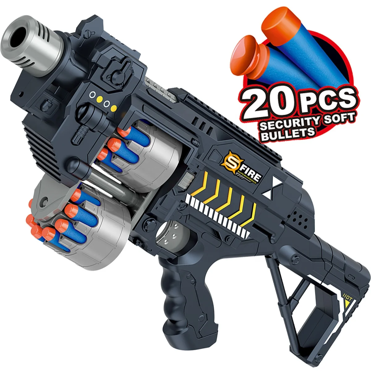 DIY Assemble EVA Soft Simulation Toy Gun For Boys Electric Foam Dart Blaster Set with Sound Electric soft bullet gun