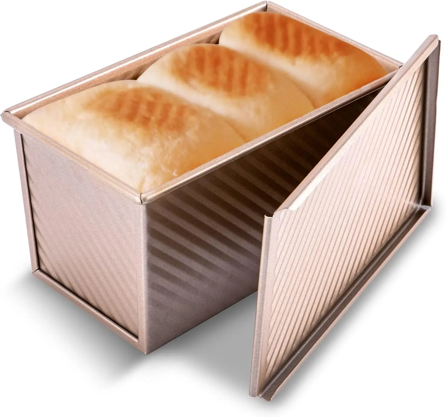 Oven Baking Bread Tray With Lid Non Stick Aluminum Alloy Pan Rectangular And Square Toast Box