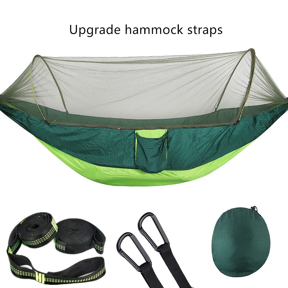 210T Nylon 2 Person Portable Parachute Outdoor Camping Hammock With Mosquito Net