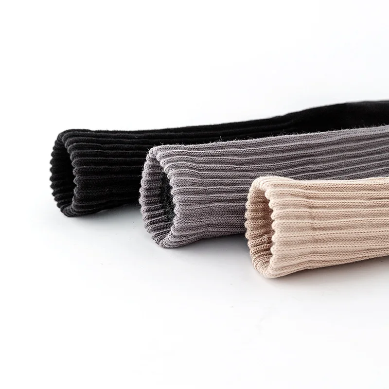 Soft Cotton Ribbed Crew Women Piling Slouch Socks Sport Custom Knitted Men Socks