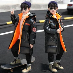 160Cm Coats Black Boy Causal And Jackets Kid Bubble Kids 2021 Pent 13 Years Old Boys Winter Coat