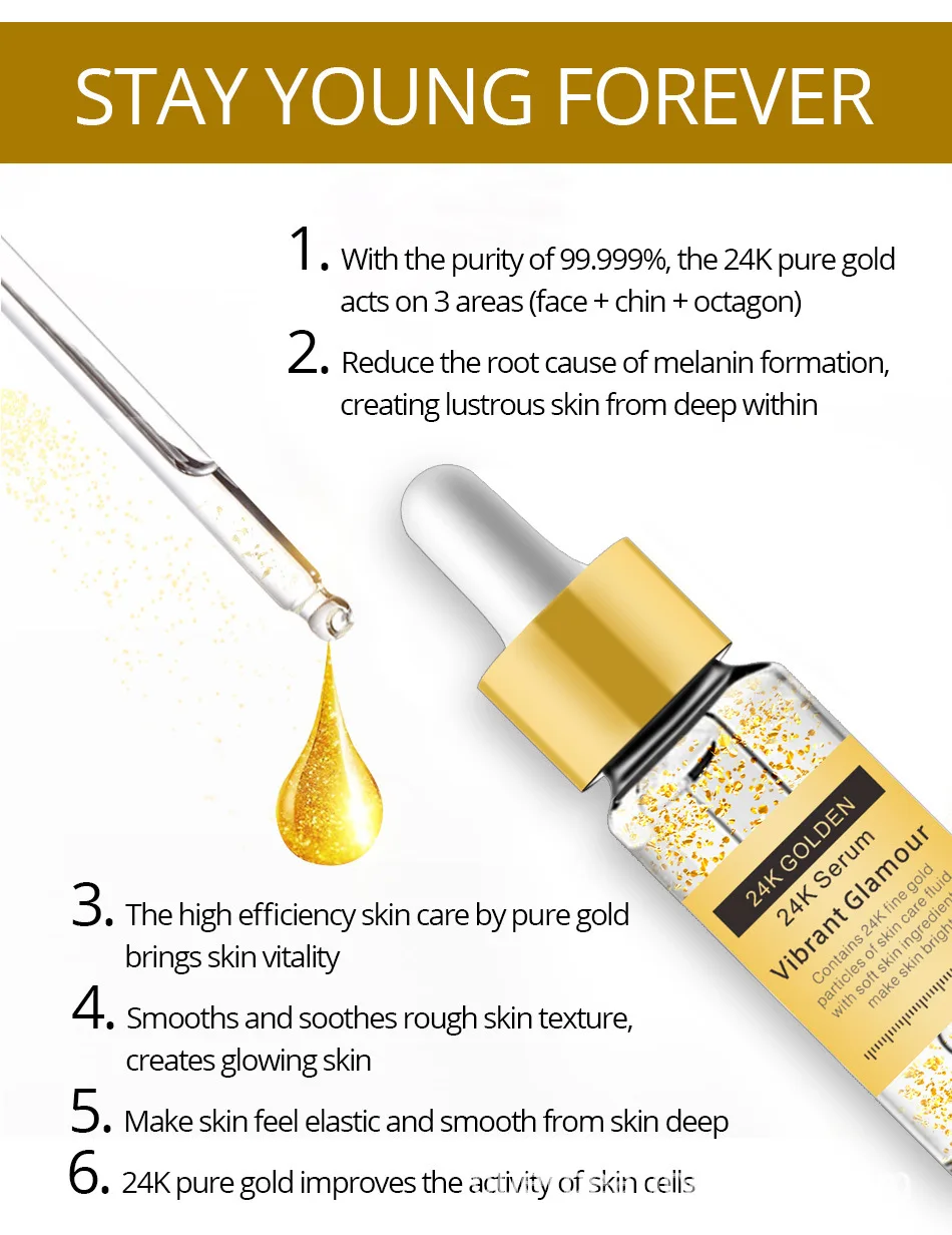
24k advance goldzan ampoule serum collagen anti wrinkle serum anti aging hydrating 