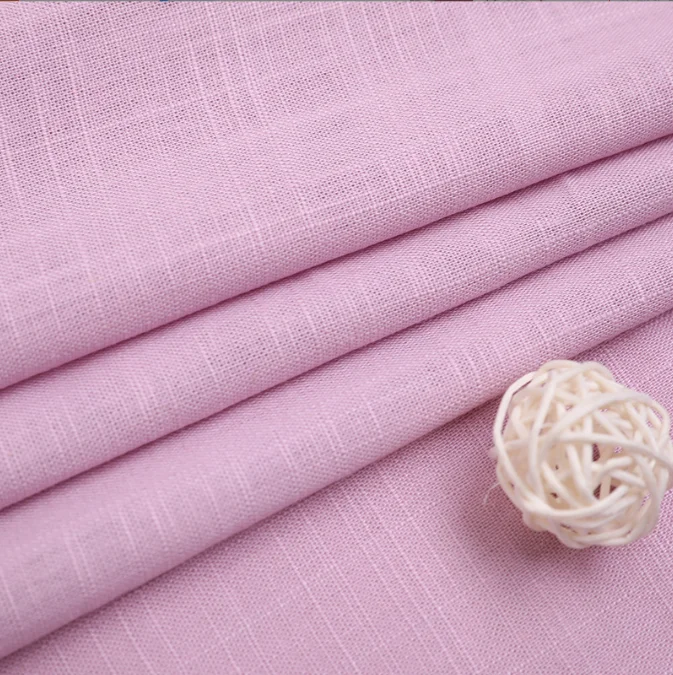 High quality 100% Flax linen fabric stone washed soft for sofa and cushion home textile pure linen fabric