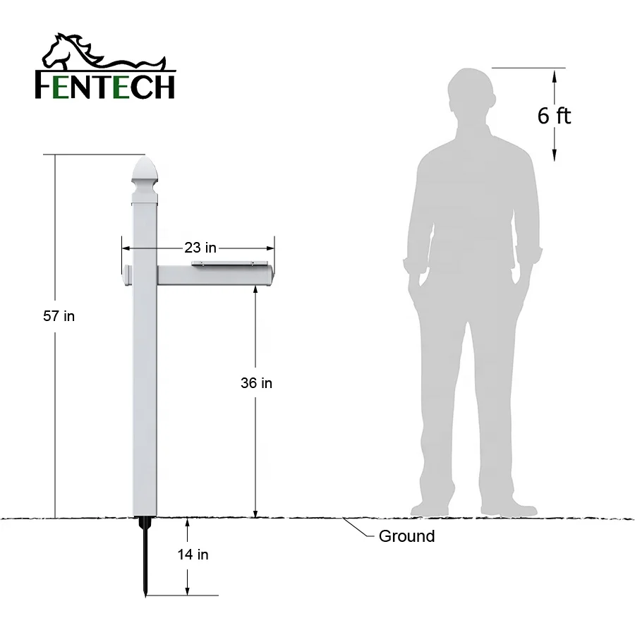 Fentech виниловые ПВХ пластиковые наружные почтовые ящики для