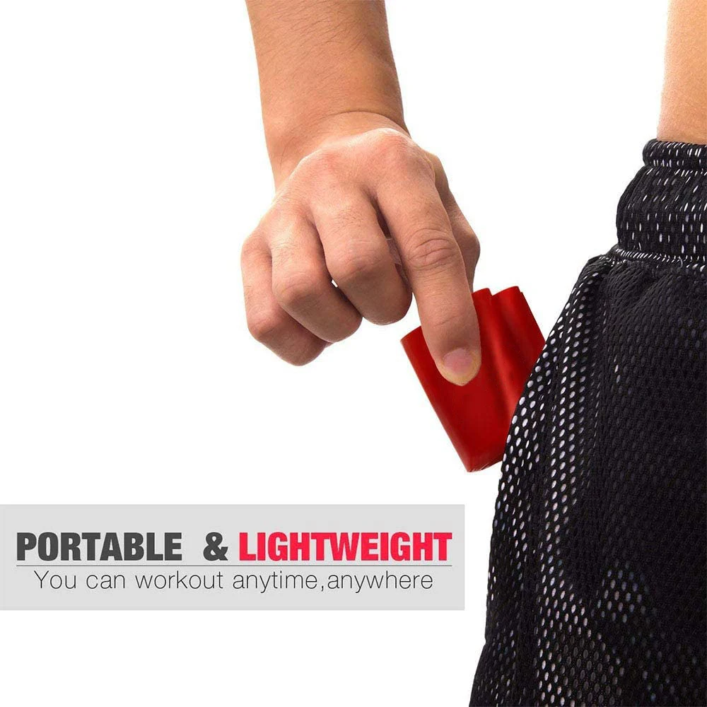 MKAS Custom logo rubber bands set Elastic Latex exercise bands Fitness Natural Latex Resistance Band Set