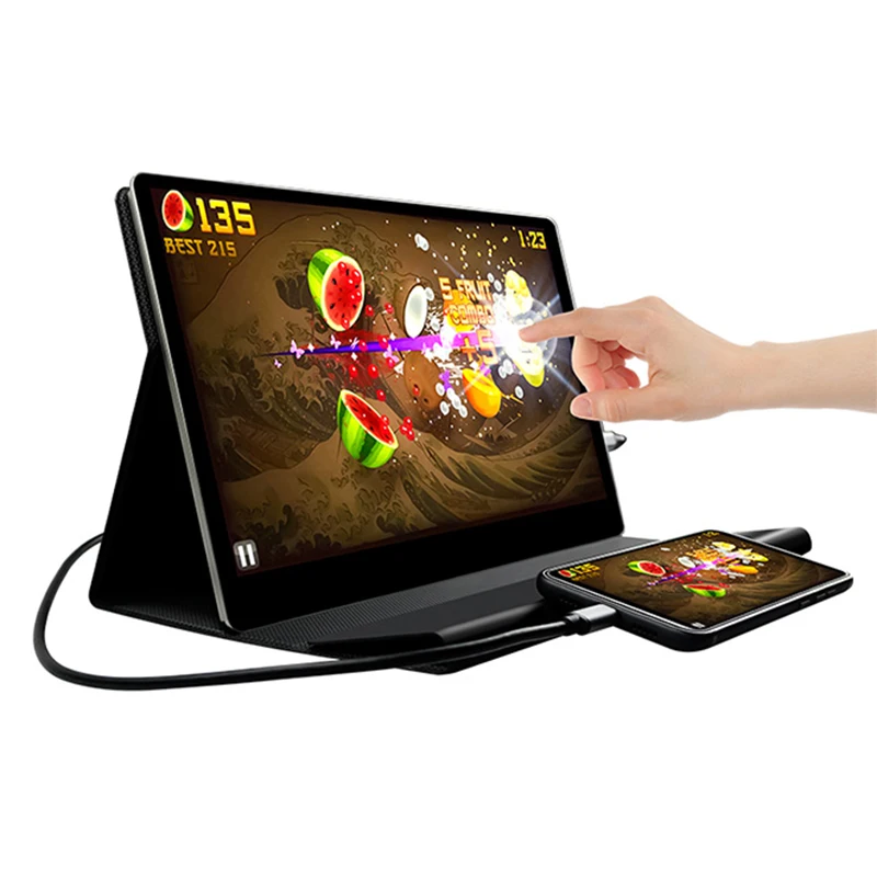1080P IPS HDR Type C Портативный сенсорный USB монитор 15 6