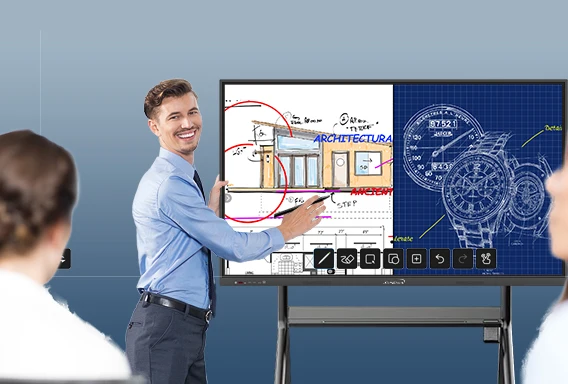 86-inch 4K touch screen interactive tablet computer for multimedia teaching and video conferencing interactive smart whiteboard