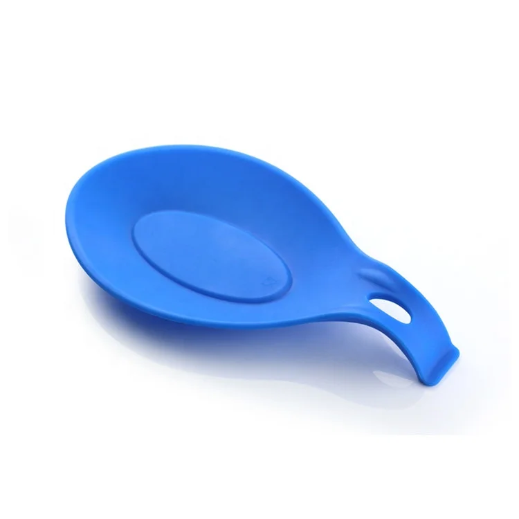 Фабричная существующая форма Пользовательский логотип кухонные принадлежности Размер S силиконовая ложка подставка для кухонной утвари