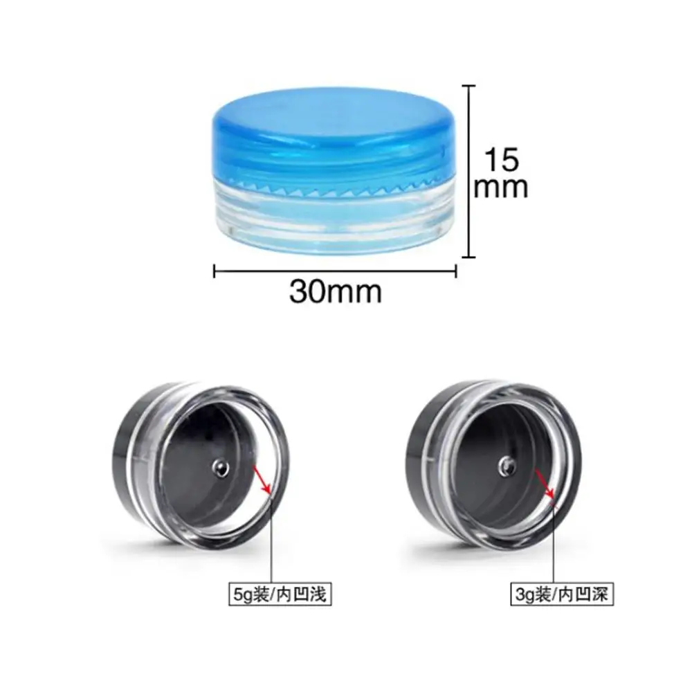 3g 5g Empty Plastic Clear Cosmetic Jars Makeup Container Lotion Bottle Vials Face Cream Sample Pots Gel Box