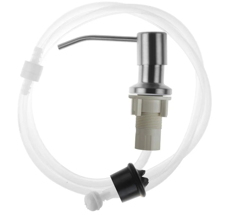 Brushed Nickel 304 Stainless Steel Manual Kitchen Sink Soap Dispenser