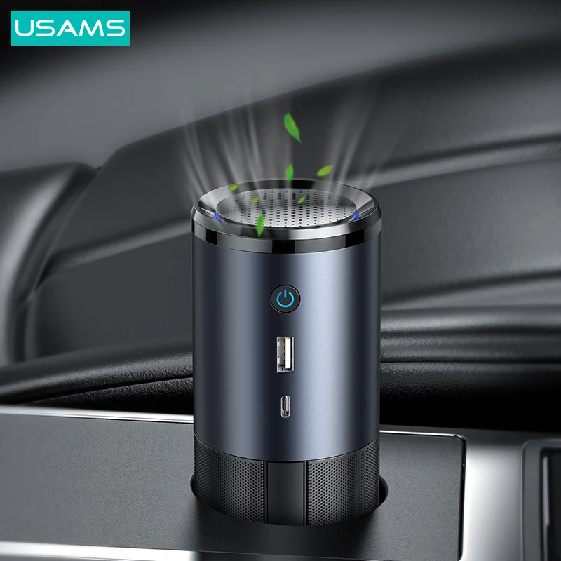 USAMS filtering air cleaner trending home car use small H13 hepa air filter smart mini portable air purifier